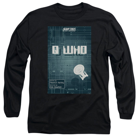 Star Trek Tng Season 2 Episode 16 Mens Long Sleeve Shirt Black Officially Licensed