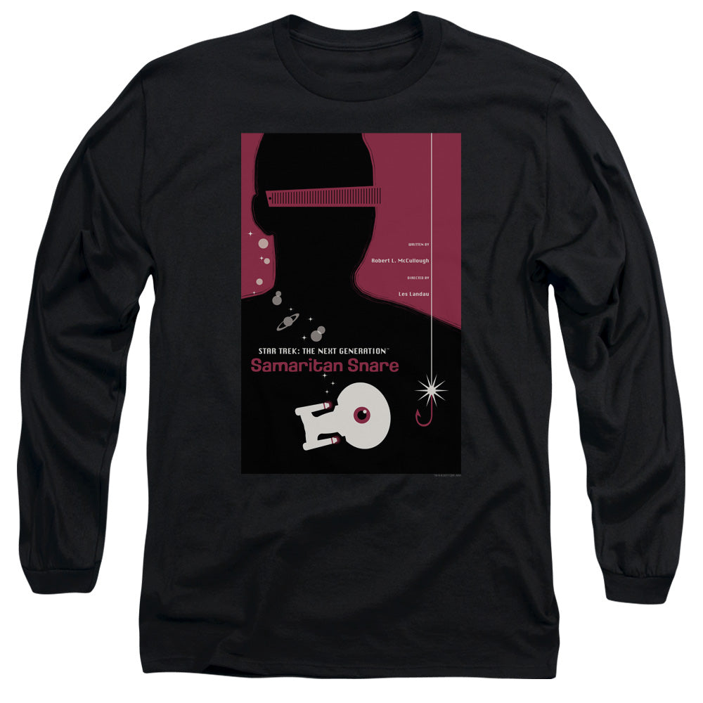 Star Trek Tng Season 2 Episode 17 Mens Long Sleeve Shirt Black Officially Licensed