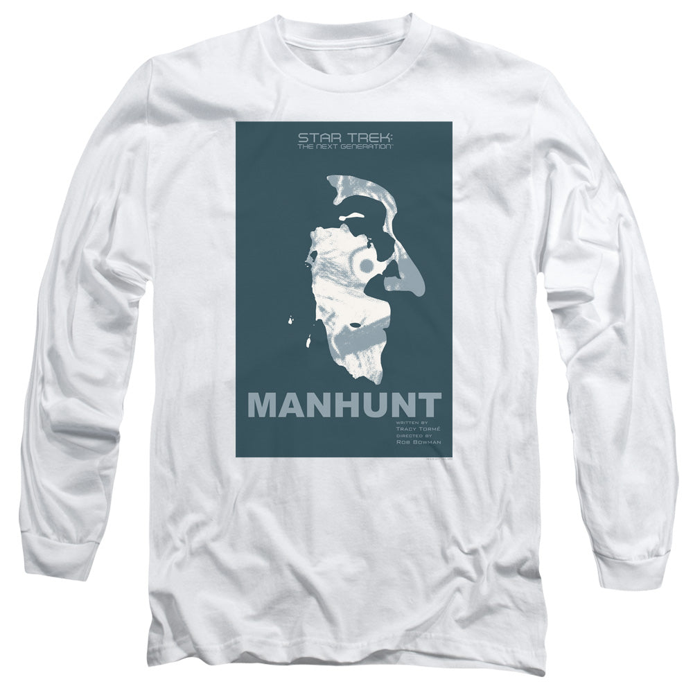 Star Trek Tng Season 2 Episode 19 Mens Long Sleeve Shirt White Officially Licensed