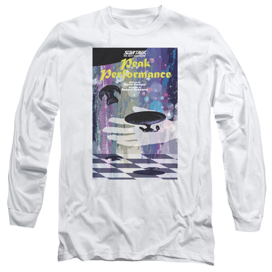 Star Trek Tng Season 2 Episode 21 Mens Long Sleeve Shirt White Officially Licensed