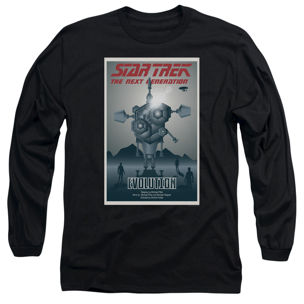 Star Trek Tng Season 3 Episode 1 Mens Long Sleeve Shirt Black Officially Licensed