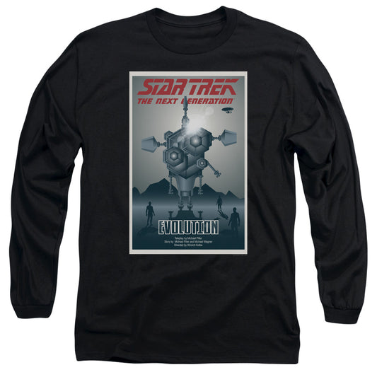Star Trek Tng Season 3 Episode 1 Mens Long Sleeve Shirt Black Officially Licensed