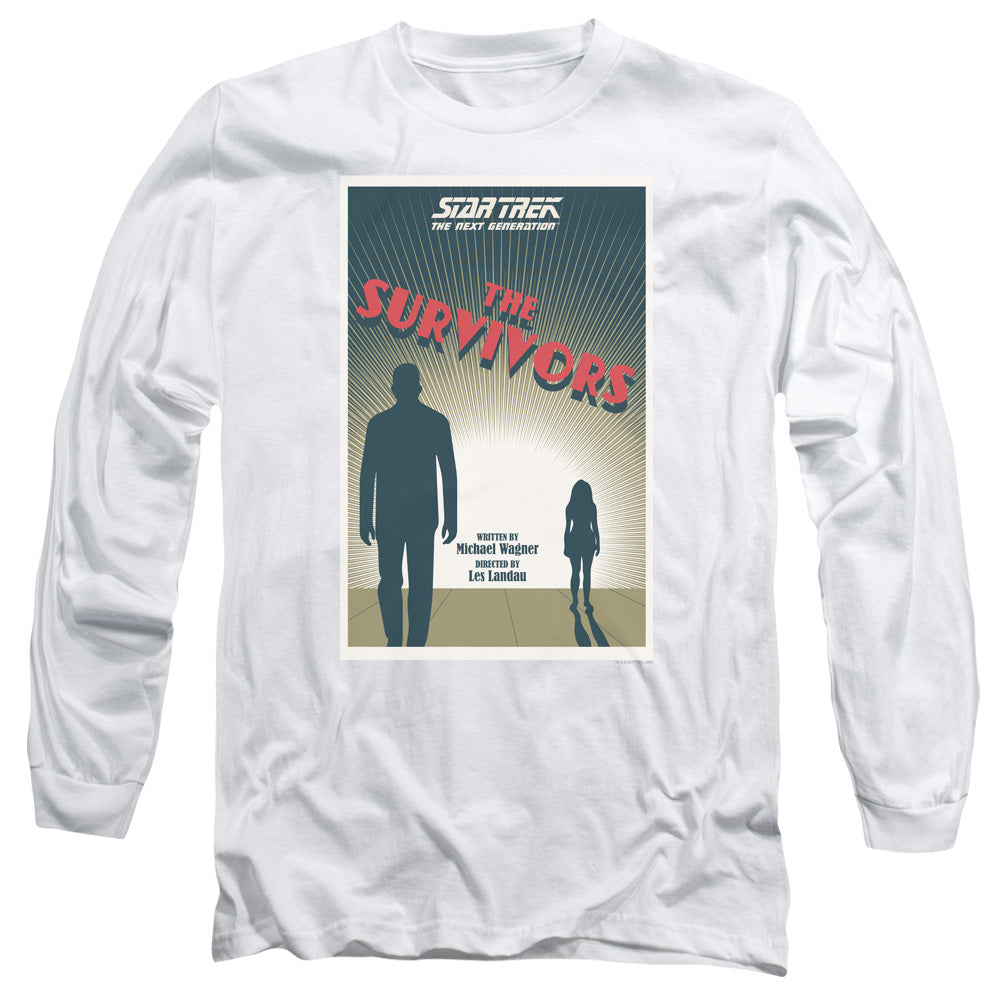 Star Trek Tng Season 3 Episode 3 Mens Long Sleeve Shirt White Officially Licensed