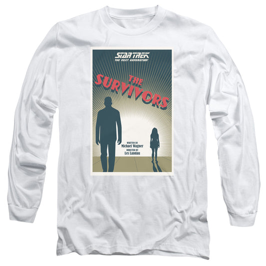 Star Trek Tng Season 3 Episode 3 Mens Long Sleeve Shirt White Officially Licensed