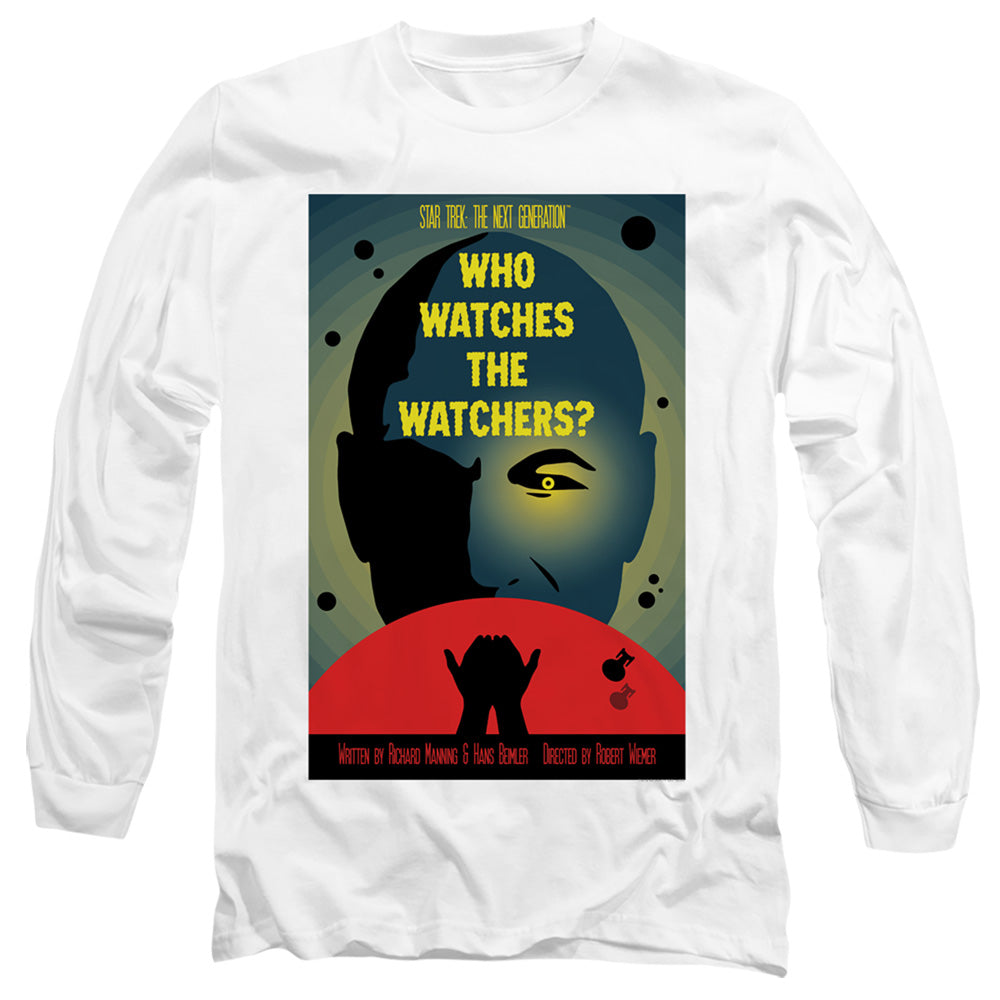 Star Trek Tng Season 3 Episode 4 Mens Long Sleeve Shirt White Officially Licensed