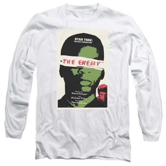 Star Trek Tng Season 3 Episode 7 Mens Long Sleeve Shirt White Officially Licensed