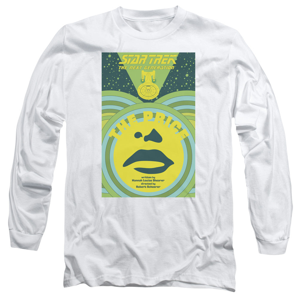 Star Trek Tng Season 3 Episode 8 Mens Long Sleeve Shirt White Officially Licensed