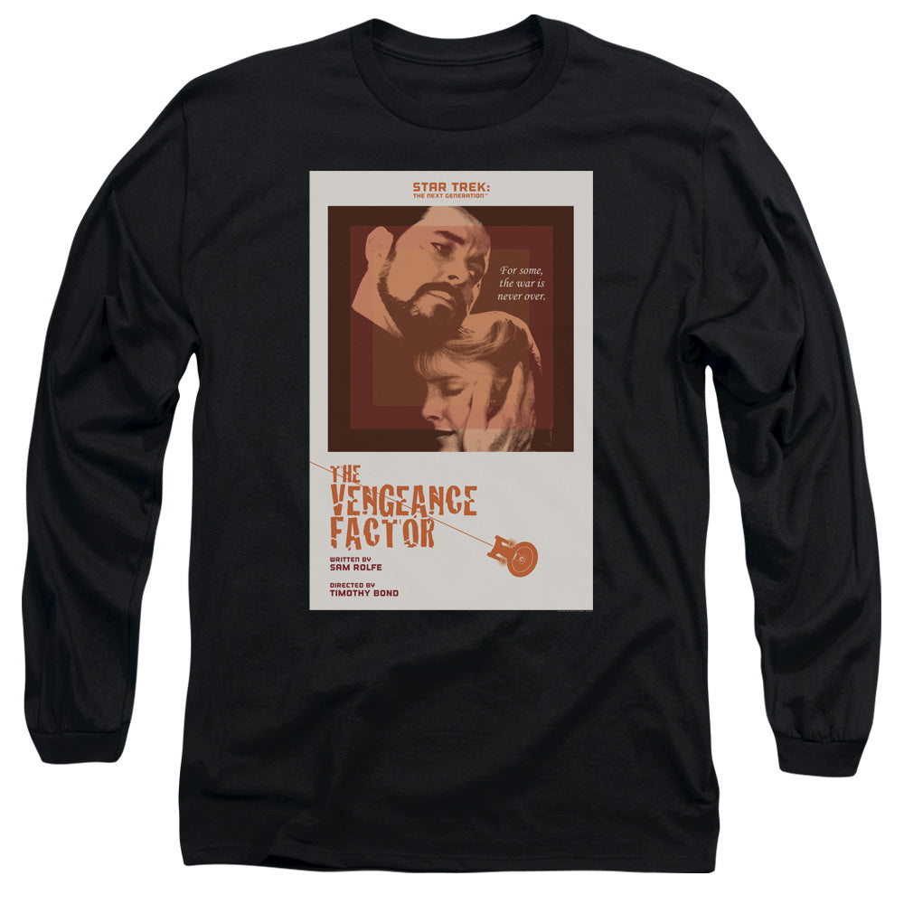 Star Trek Tng Season 3 Episode 9 Mens Long Sleeve Shirt Black Officially Licensed
