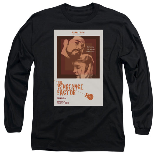 Star Trek Tng Season 3 Episode 9 Mens Long Sleeve Shirt Black Officially Licensed