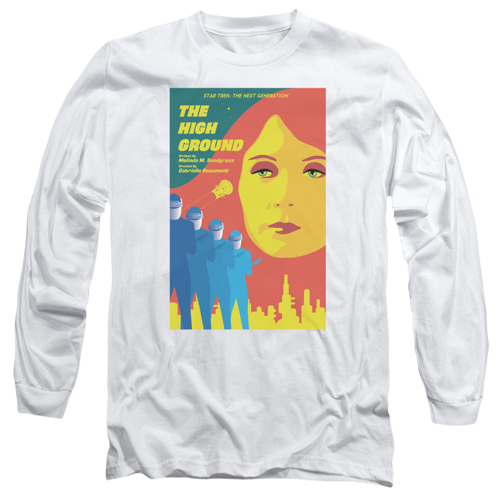 Star Trek Tng Season 3 Episode 12 Mens Long Sleeve Shirt White Officially Licensed