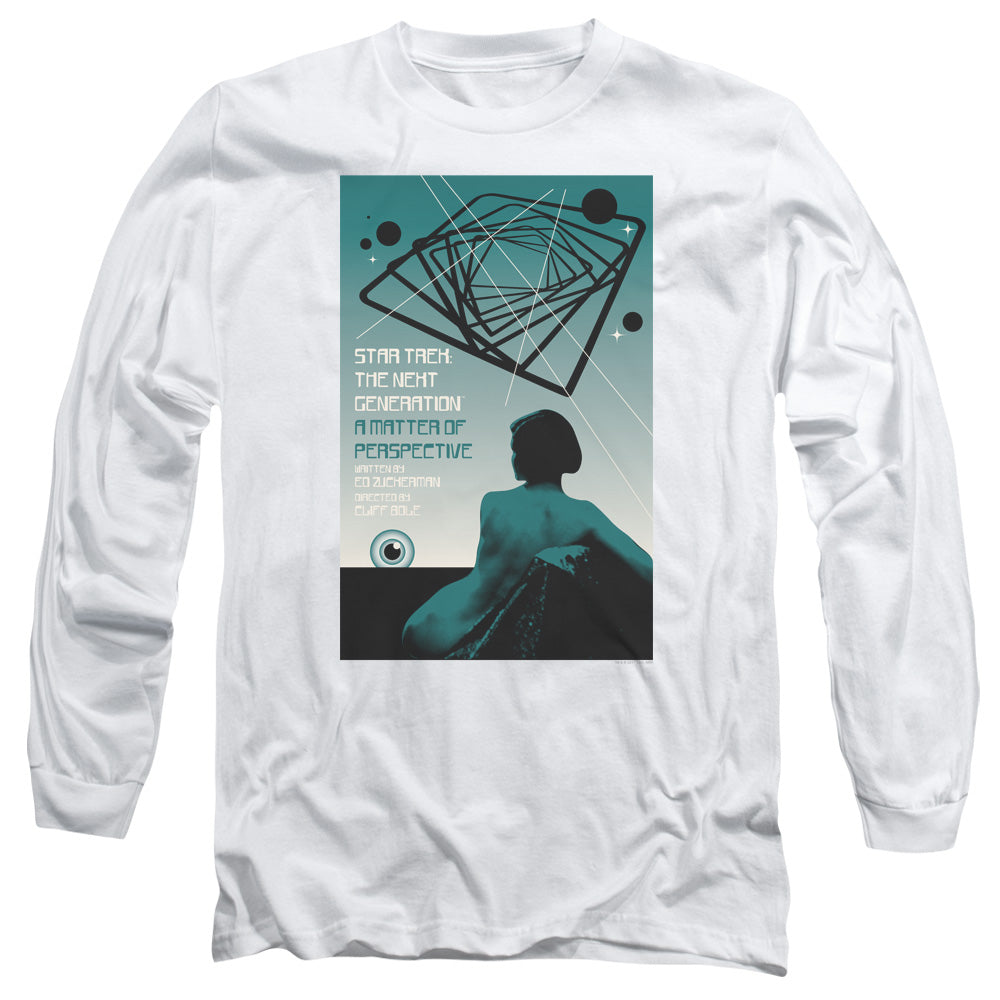 Star Trek Tng Season 3 Episode 14 Mens Long Sleeve Shirt White Officially Licensed