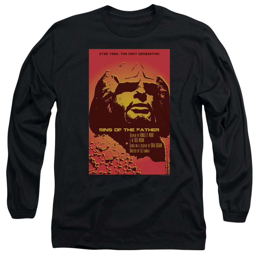 Star Trek Tng Season 3 Episode 17 Mens Long Sleeve Shirt Black Officially Licensed