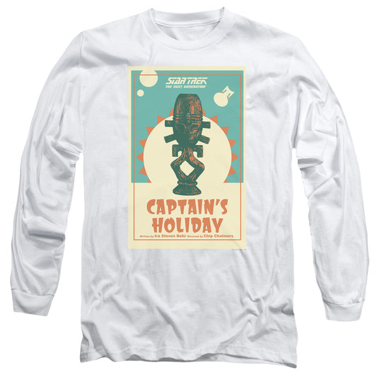 Star Trek Tng Season 3 Episode 19 Mens Long Sleeve Shirt White Officially Licensed