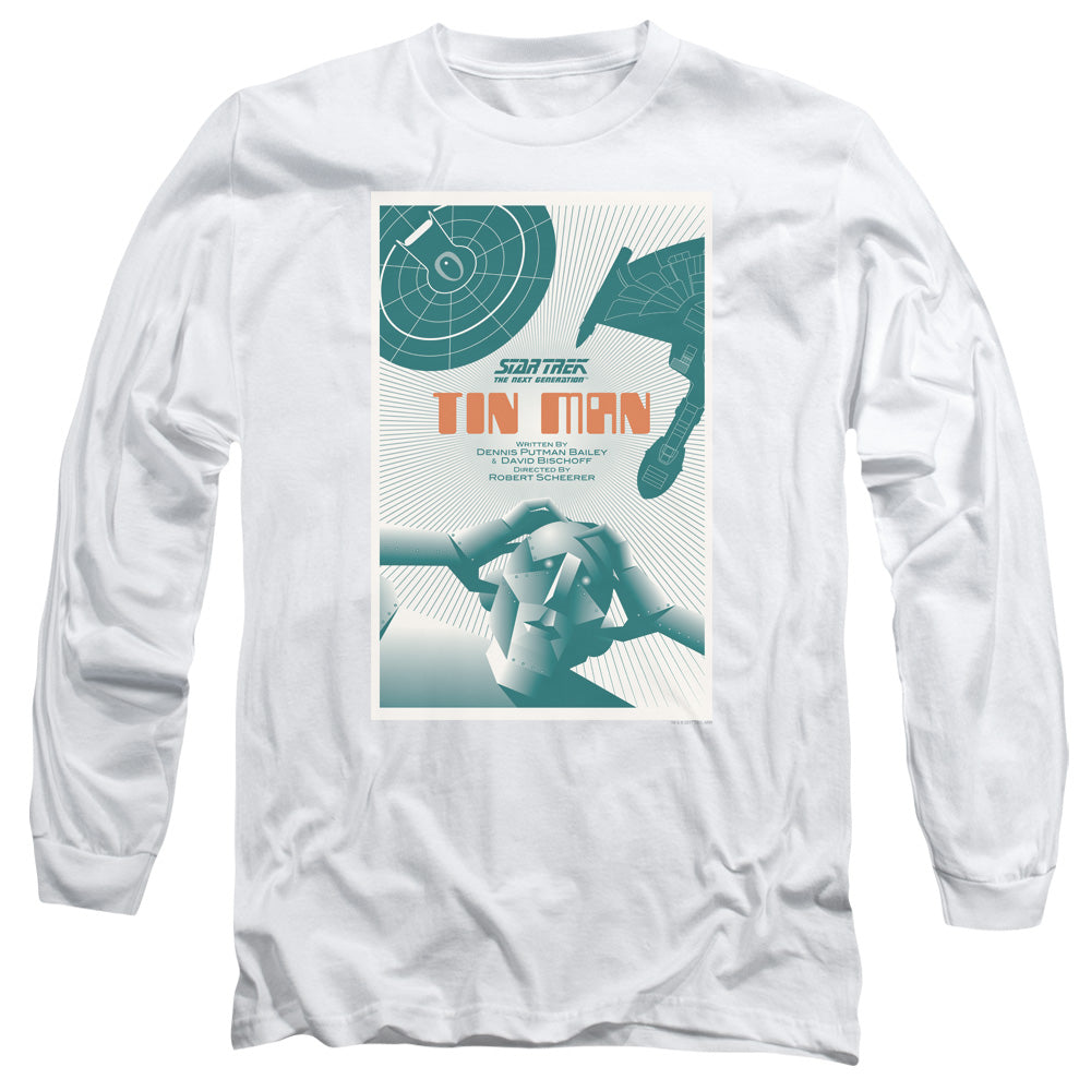 Star Trek Tng Season 3 Episode 20 Mens Long Sleeve Shirt White Officially Licensed
