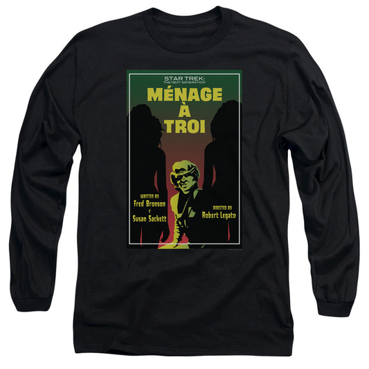 Star Trek Tng Season 3 Episode 24 Mens Long Sleeve Shirt Black Officially Licensed