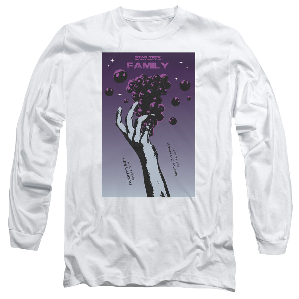 Star Trek Tng Season 4 Episode 2 Mens Long Sleeve Shirt White Officially Licensed