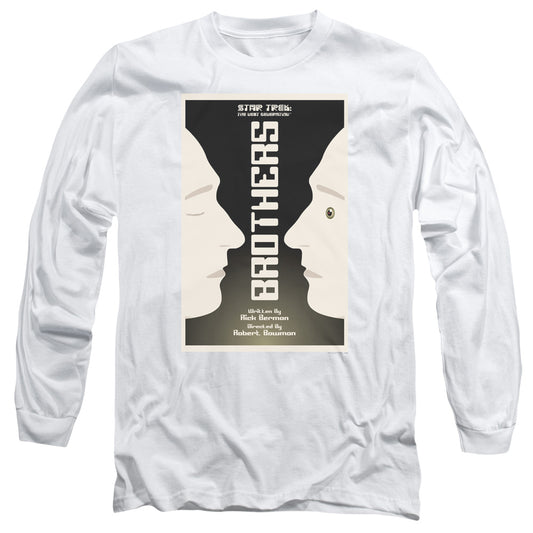 Star Trek Tng Season 4 Episode 3 Mens Long Sleeve Shirt White Officially Licensed