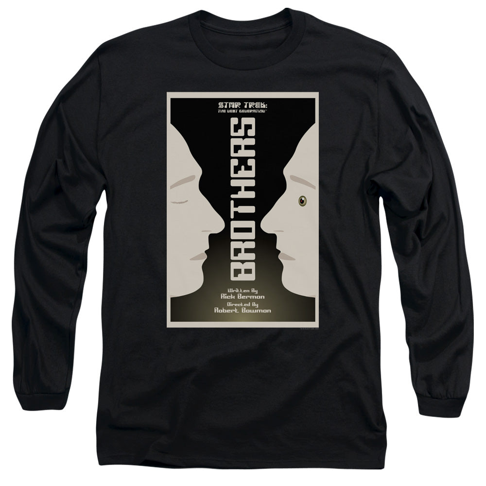 Star Trek Tng Season 4 Episode 3 Mens Long Sleeve Shirt Black Officially Licensed