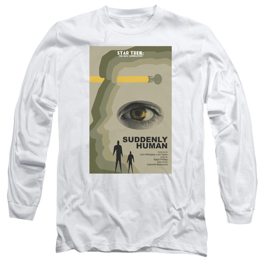 Star Trek Tng Season 4 Episode 4 Mens Long Sleeve Shirt White Officially Licensed