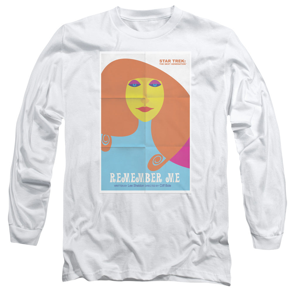 Star Trek Tng Season 4 Episode 5 Mens Long Sleeve Shirt White Officially Licensed