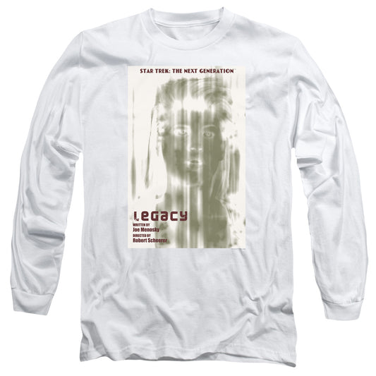 Star Trek Tng Season 4 Episode 6 Mens Long Sleeve Shirt White Officially Licensed