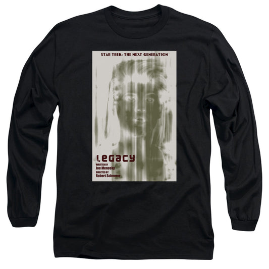 Star Trek Tng Season 4 Episode 6 Mens Long Sleeve Shirt Black Officially Licensed