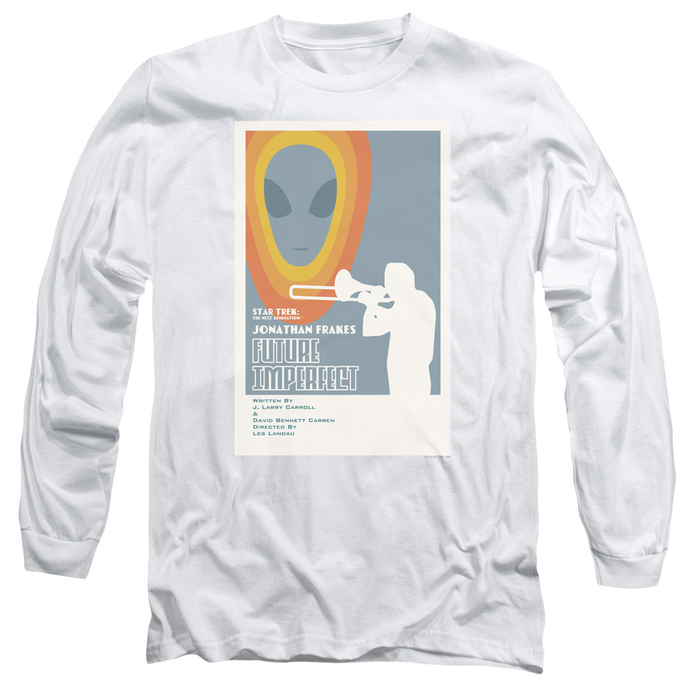 Star Trek Tng Season 4 Episode 8 Mens Long Sleeve Shirt White Officially Licensed
