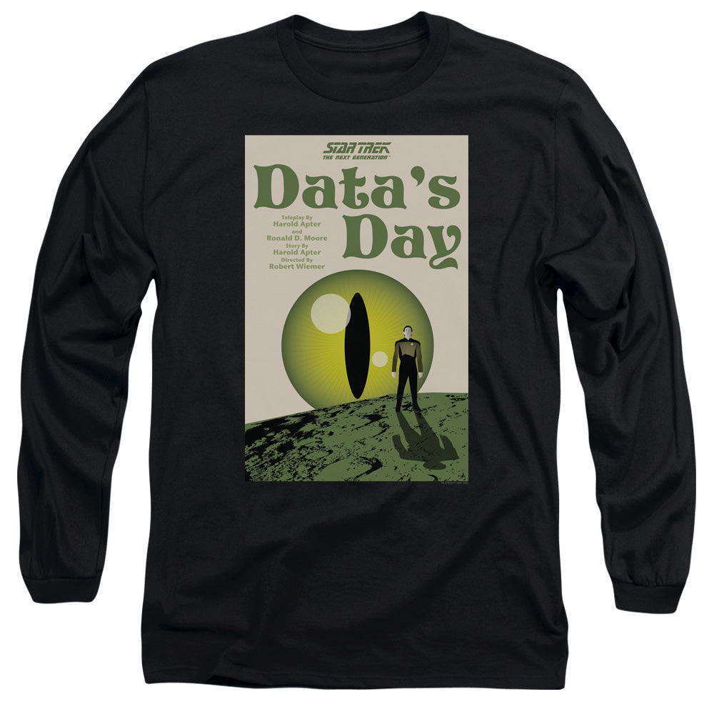 Star Trek Tng Season 4 Episode 11 Mens Long Sleeve Shirt Black Officially Licensed