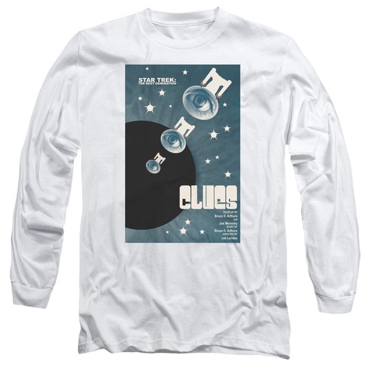 Star Trek Tng Season 4 Episode 14 Mens Long Sleeve Shirt White Officially Licensed