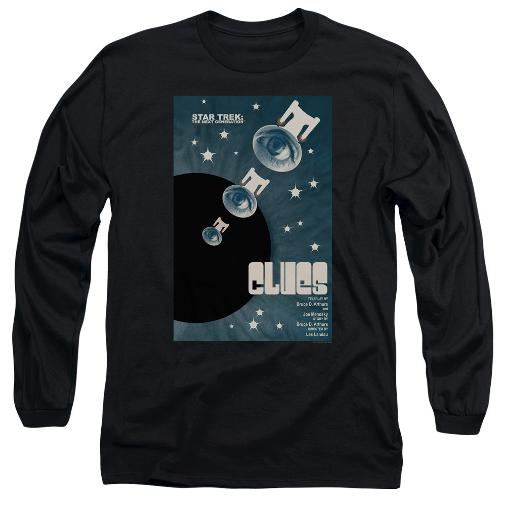 Star Trek Tng Season 4 Episode 14 Mens Long Sleeve Shirt Black Officially Licensed