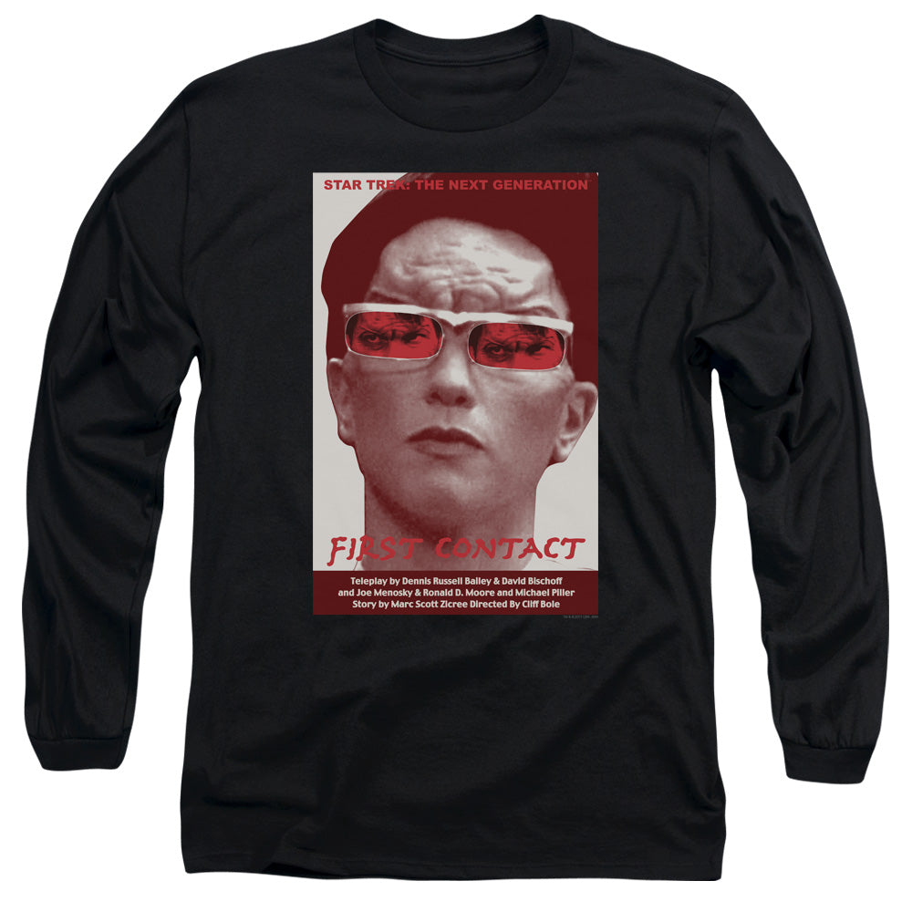 Star Trek Tng Season 4 Episode 15 Mens Long Sleeve Shirt Black Officially Licensed