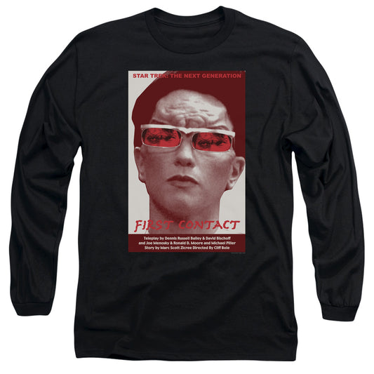 Star Trek Tng Season 4 Episode 15 Mens Long Sleeve Shirt Black Officially Licensed