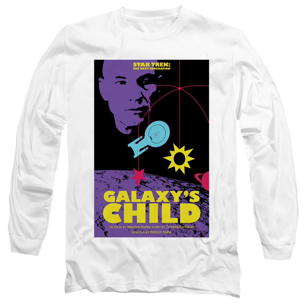 Star Trek Tng Season 4 Episode 16 Mens Long Sleeve Shirt White Officially Licensed