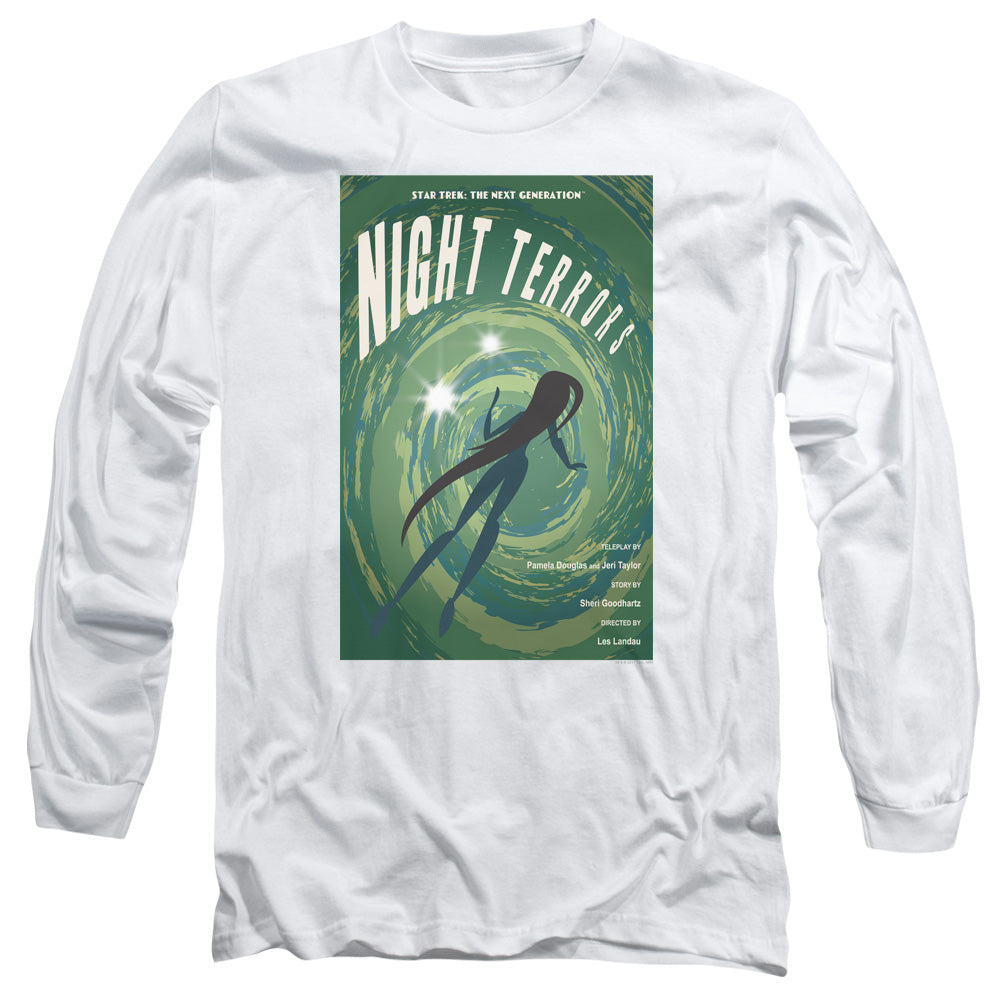 Star Trek Tng Season 4 Episode 17 Mens Long Sleeve Shirt White Officially Licensed