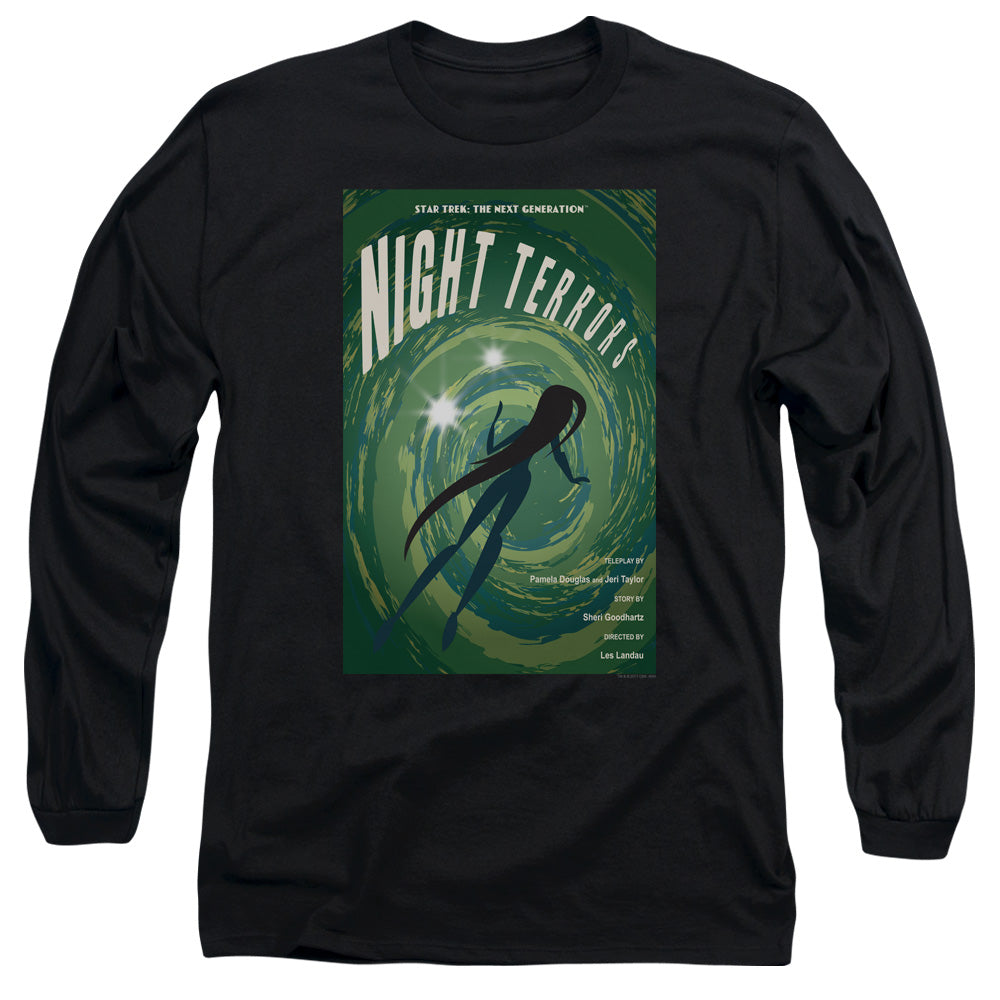 Star Trek Tng Season 4 Episode 17 Mens Long Sleeve Shirt Black Officially Licensed