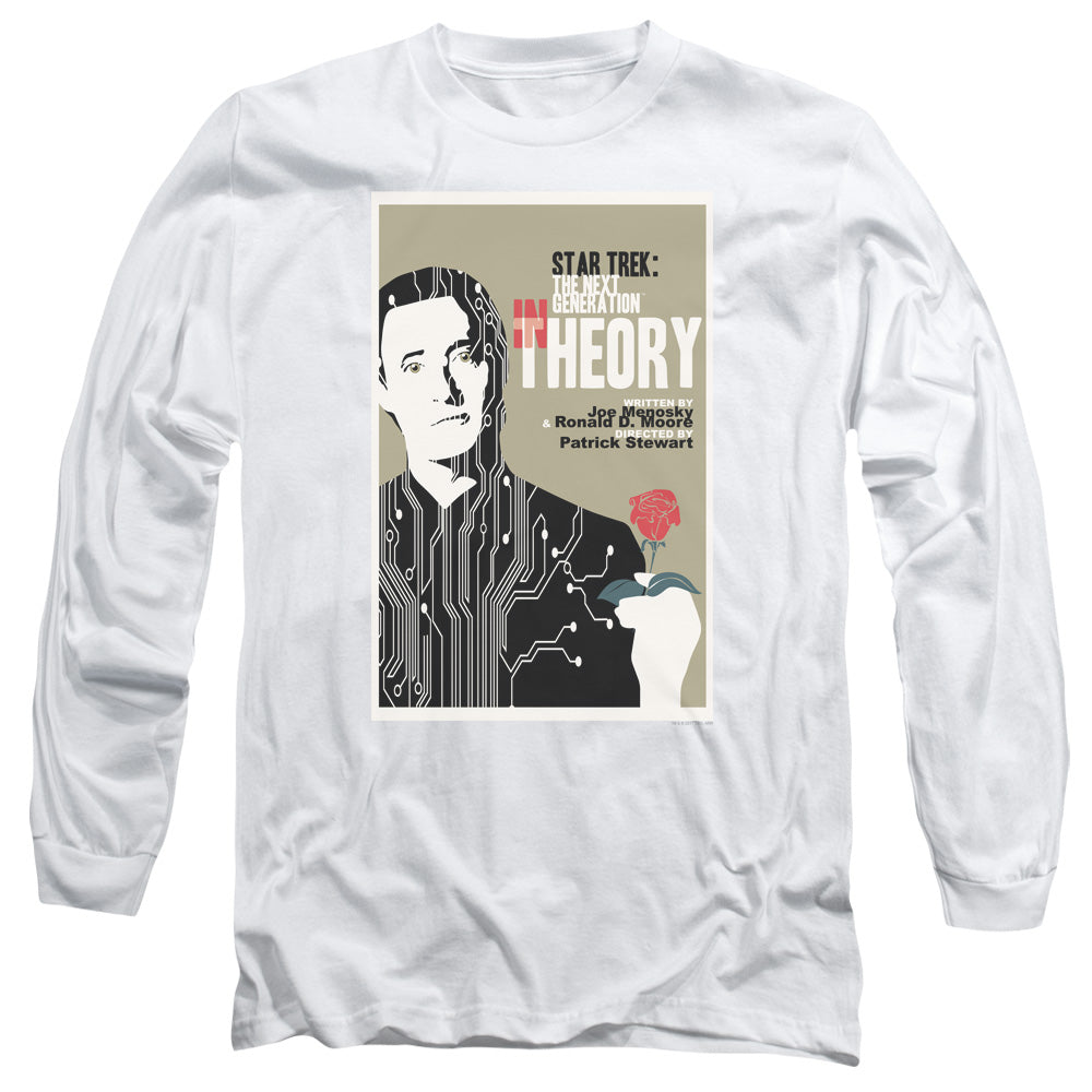 Star Trek Tng Season 4 Episode 25 Mens Long Sleeve Shirt White Officially Licensed