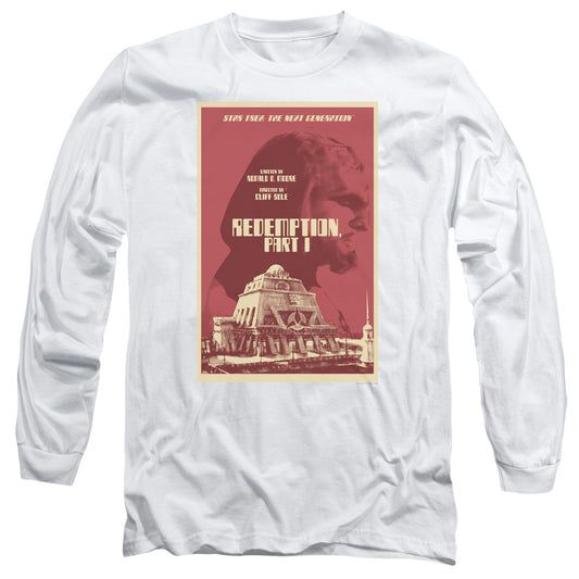 Star Trek Tng Season 4 Episode 26 Mens Long Sleeve Shirt White Officially Licensed
