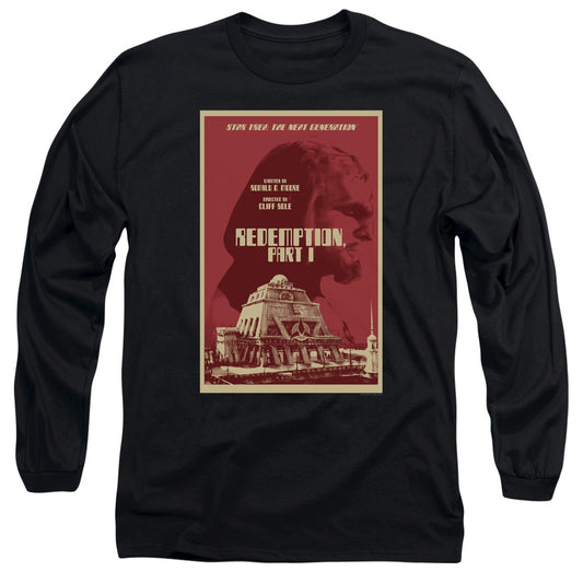 Star Trek Tng Season 4 Episode 26 Mens Long Sleeve Shirt Black Officially Licensed