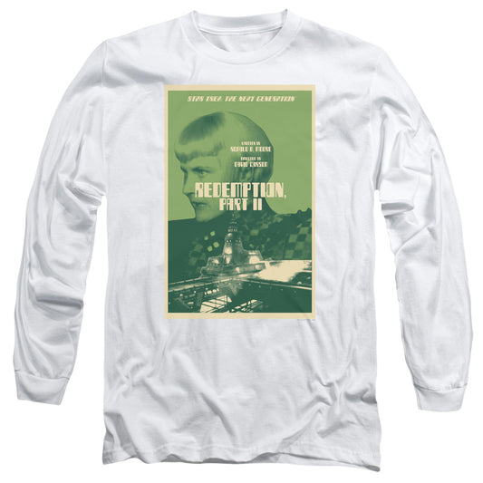 Star Trek Tng Season 5 Episode 1 Mens Long Sleeve Shirt White Officially Licensed