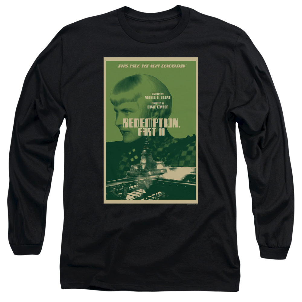 Star Trek Tng Season 5 Episode 1 Mens Long Sleeve Shirt Black Officially Licensed