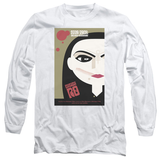 Star Trek Tng Season 5 Episode 3 Mens Long Sleeve Shirt White Officially Licensed