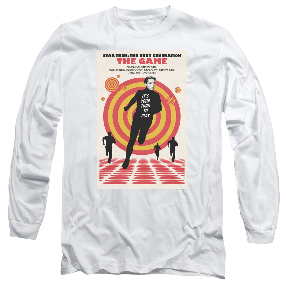Star Trek Tng Season 5 Episode 6 Mens Long Sleeve Shirt White Officially Licensed