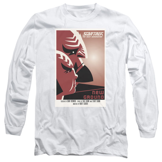Star Trek Tng Season 5 Episode 10 Mens Long Sleeve Shirt White Officially Licensed