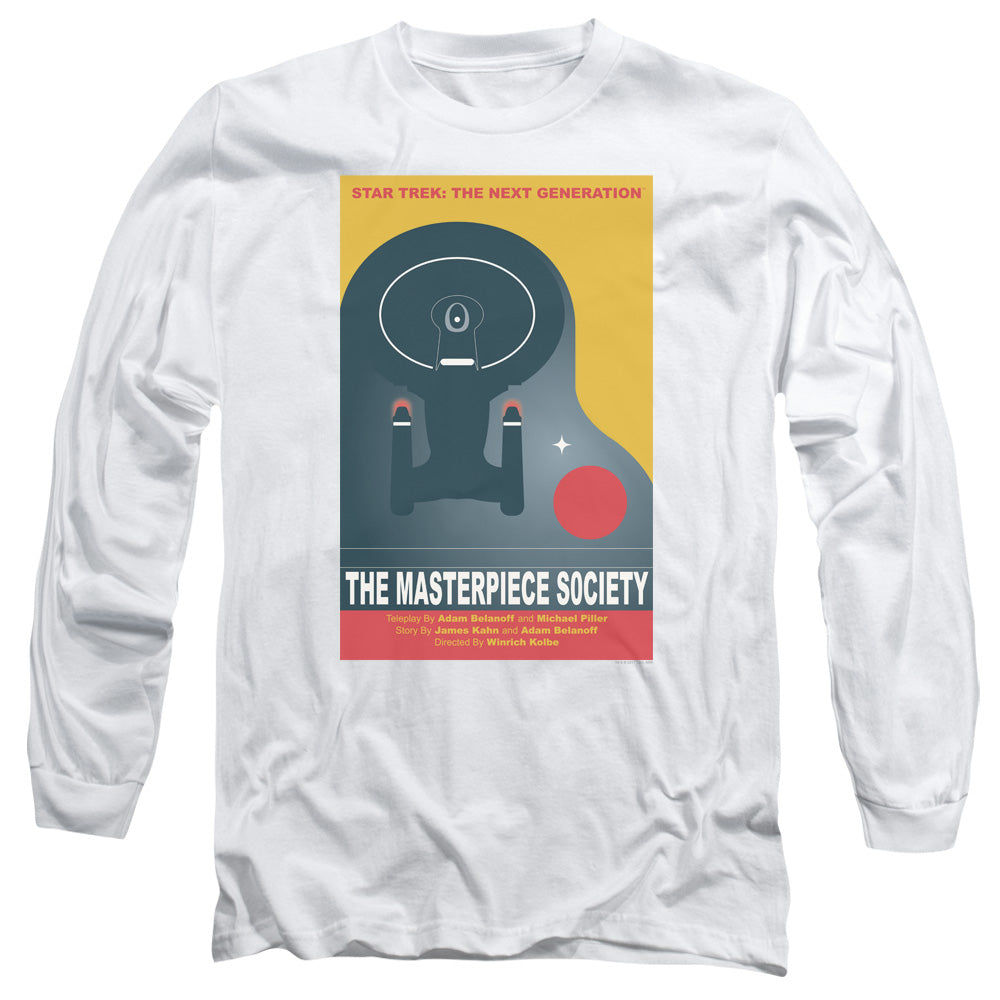 Star Trek Tng Season 5 Episode 13 Mens Long Sleeve Shirt White Officially Licensed