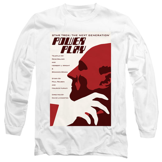 Star Trek Tng Season 5 Episode 15 Mens Long Sleeve Shirt White Officially Licensed