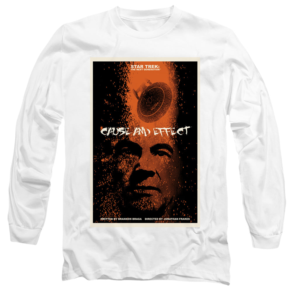 Star Trek Tng Season 5 Episode 18 Mens Long Sleeve Shirt White Officially Licensed