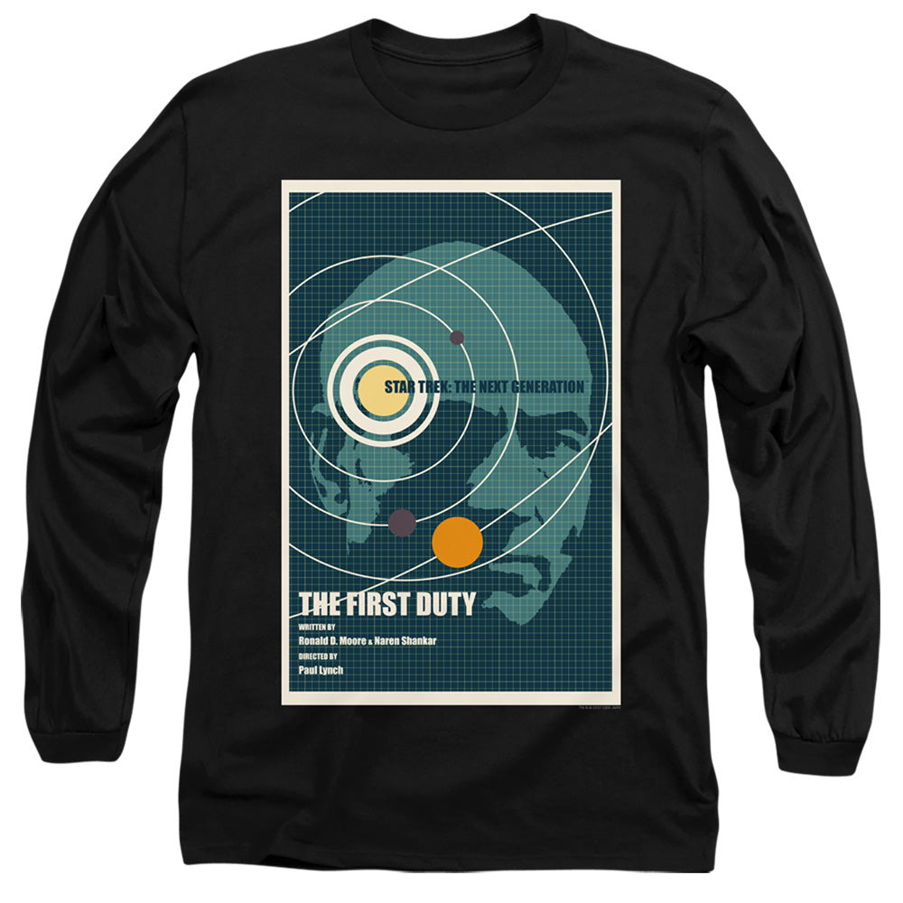 Star Trek Tng Season 5 Episode 19 Mens Long Sleeve Shirt Black Officially Licensed