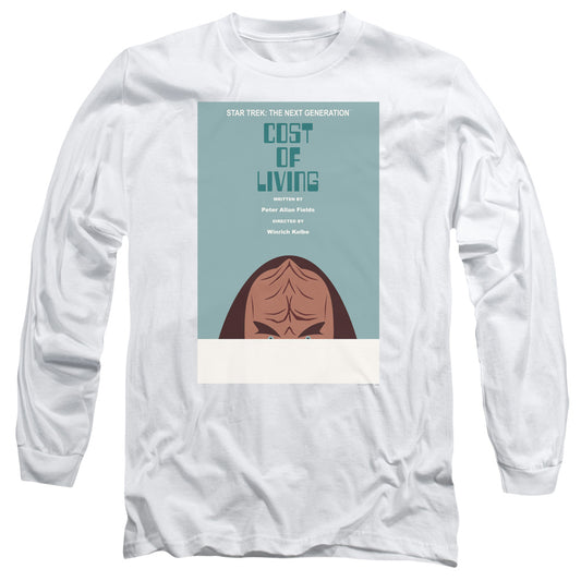 Star Trek Tng Season 5 Episode 20 Mens Long Sleeve Shirt White Officially Licensed