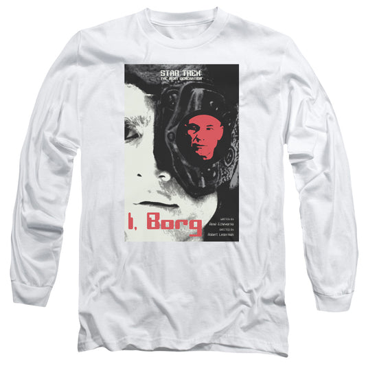Star Trek Tng Season 5 Episode 23 Mens Long Sleeve Shirt White Officially Licensed
