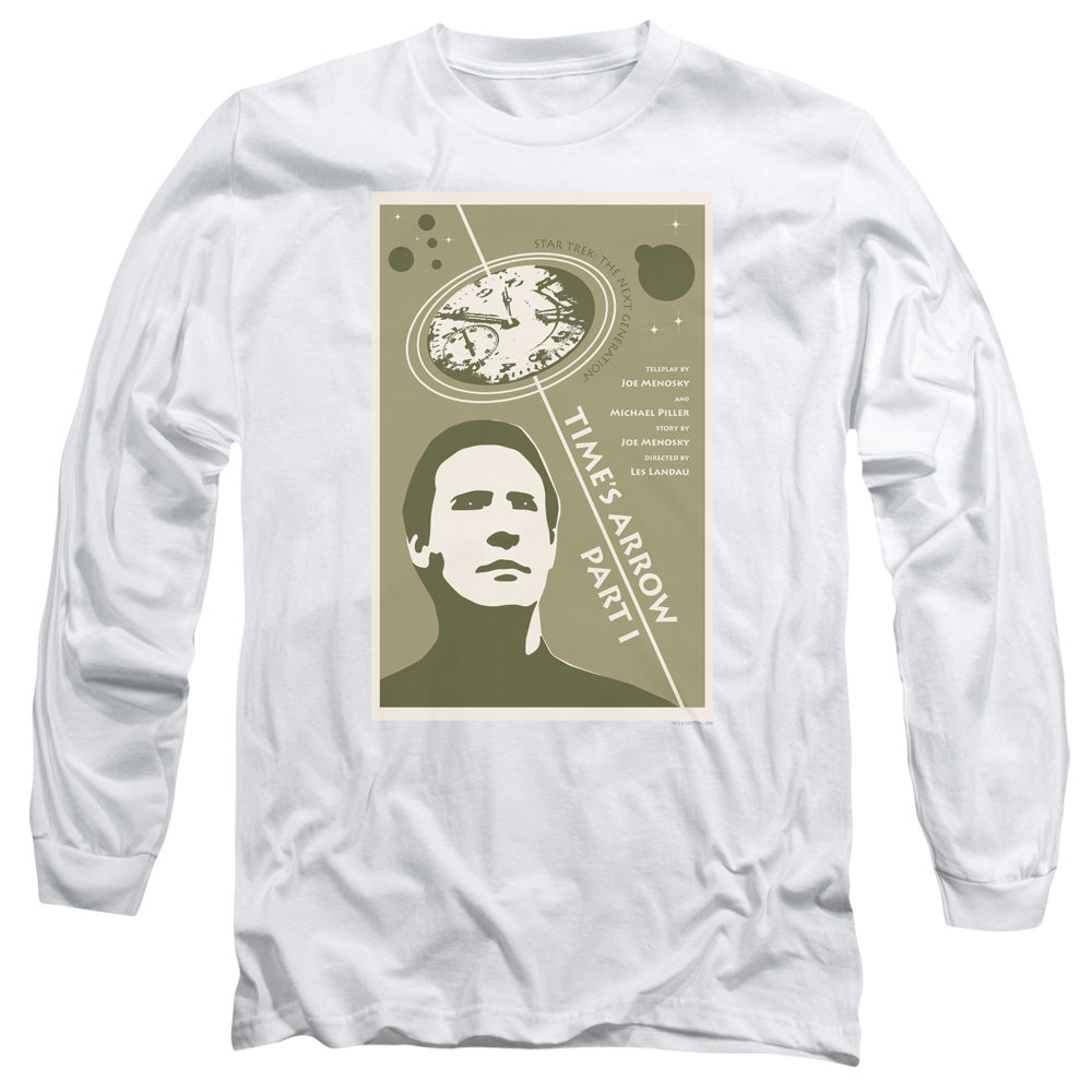 Star Trek Tng Season 5 Episode 26 Mens Long Sleeve Shirt White Officially Licensed